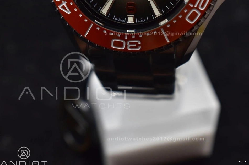 Ultra 6000M Edition Bracelet Best 1:1 on Seamaster UrbanStyle TF Ceramic 1074 A Bezel Gray Deep SS SS Orange Dial 0723